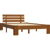 Image de vidaXL Lit en bois massif pin brun miel 140x200 cm
