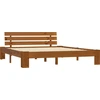 Image de vidaXL Lit en bois massif pin brun miel 180x200 cm