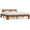 Image de Cadre De Lit Marron Miel Bois De Pin Massif 180 X 200 Cm