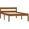 Image de vidaXL Lit en bois massif pin brun miel 100x200 cm