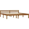 Image de vidaXL Lit en bois massif pin brun miel 160x200 cm