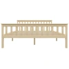 Image de vidaXL Lit en bois massif pin clair 160x200 cm