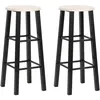 Image de Vidaxl - Tabourets De Bar Lot De 2 Noir Mdf