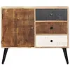 Image de vidaXL Buffet 88×30×73 cm Bois massif de manguier