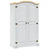 Image de Vidaxl - Garde-robe Avec 2 Portes Gamme Corona Pin Mexicain Blanc