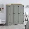Image de Vidaxl - Garde-robe Avec 3 Portes Gamme Corona Pin Mexicain Gris
