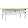 Image de Table Basse Pin Mexicain Gamme Corona Blanc 100x55x44 Cm Vidaxl