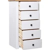Image de vidaXL Sideboard Blanc 46x40x89 cm Pin Panama