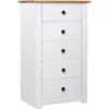 Image de Buffet Blanc 46x40x89 Cm Pin Gamme Panama - Vidaxl