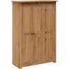 Image de vidaXL Armoire 3 portes 118×50×171,5 cm Pin série Panama