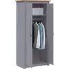 Image de vidaXL Armoire Gris 80x50x171,5 cm Pin Panama