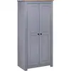 Image de Garde-robe Gris 80x50x171,5 Cm Pin Massif Assortiment Panama