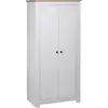 Image de Garde-robe Blanc 80x50x171,5 Cm Pin Massif Assortiment Panama