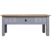 Image de vidaXL Table basse Gris 100x60x45 cm Pin massif de Panama
