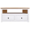 Image de vidaXL Armoire d'angle TV Blanc 93 x 49 x 49 cm Pin massif de Panama