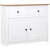 Image de Vidaxl - Buffet Blanc 93x40x80 Cm Pin Gamme Panama