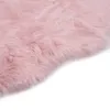 Image de Tapis 60 X 90 Cm Peau De Mouton Synthétique Rose Vidaxl
