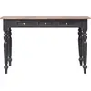 Image de vidaXL Bureau avec 3 tiroirs 117×57×75 cm bois massif acajou