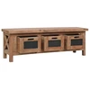 Image de vidaXL Armoire TV avec 3 tiroirs 120×30×40 cm bois massif acajou