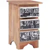 Image de Table De Chevet 30x30x51 Cm Bois D'Acajou Massif Vidaxl