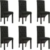 Image de Vidaxl - Chaises À Manger Lot De 6 Noir Tissu