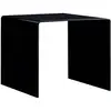 Image de Table Basse Noir 50x50x45 Cm Verre Trempé Vidaxl