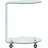 Image de vidaXL Table basse 45x40x58 cm verre trempé