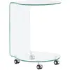 Image de Table Basse 45x40x58 Cm Verre Trempé Vidaxl