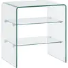 Image de Vidaxl - Table Basse 50x40x56 Cm Verre Trempé