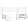 Image de Vidaxl - Banc D'Angle Palette De Jardin Bois Blanc