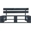 Image de Vidaxl Banc Palette De Jardin Bois Noir