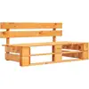 Image de Vidaxl   Banc Palette De Jardin En Pin Imprégné   2 Places   Résistant Aux Intempéries   Design Rustique Pour Terrasse Et Jardin
