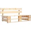 Image de Vidaxl   Banc Palette De Jardin En Pin Imprégné   Dimensions 110 X 65 X 55 Cm   Hauteur D'assise 25 Cm   Résistant Aux Uv Et Humidité