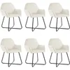 Image de Vidaxl - Chaises À Manger Lot De 6 Crème Velours