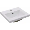Image de vidaXL lavabo encastré 42x39x18 cm céramique blanc