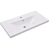 Image de vidaXL lavabo encastré 81x39,5x18,5 cm céramique blanche
