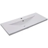 Image de vidaXL lavabo encastré 101x39,5x18,5 cm céramique blanche