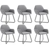 Image de Vidaxl - Chaises À Manger Lot De 6 Gris Clair Tissu
