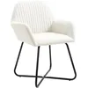 Image de Vidaxl - Chaises À Manger Lot De 4 Crème Tissu