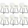 Image de Vidaxl - Chaises À Manger Lot De 6 Crème Tissu