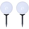 Image de vidaXL Lampes d'allée 4 pcs. LED 30 cm avec piquet de terre