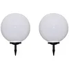 Image de 2 Pcs Lampes D'Allée D'Extérieur À Led 50 Cm Et Piquet Au Sol