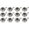 Image de Vidaxl Lampes Solaires À Led Rondes D'Extérieur 12 Pcs 12 Cm Blanc