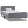 Image de vidaXL Cadre de lit gris clair tissu 100x200 cm
