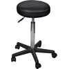 Image de vidaXL Tabouret de bureau 2 pièces noir 35,5x84 cm similicuir