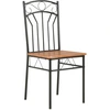 Image de vidaXL Chaises de salle à manger 4 pcs. Marron MDF