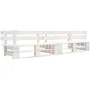 Image de Vidaxl - Canapé De Jardin Palette 2 Places Blanc Bois