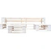 Image de vidaXL Ensemble de canapés de jardin en palettes 4 pièces, bois blanc