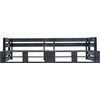 Image de vidaXL Canapé-palette de jardin 2 places noir bois