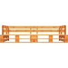 Image de vidaXL Canapé-palette de jardin 2 places brun miel bois
